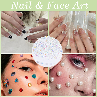 Resin Cabochons RESI-WH0029-14G-1