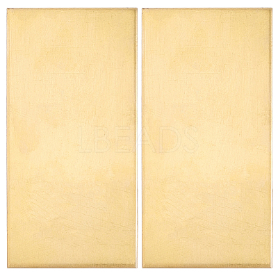2Pcs Brass Sheet KK-SP0002-57B-1