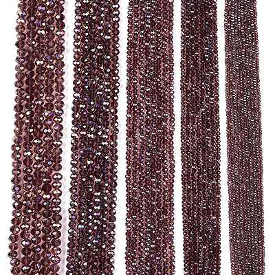 Electroplate Glass Beads Strands EGLA-A044-T8mm-B13-1