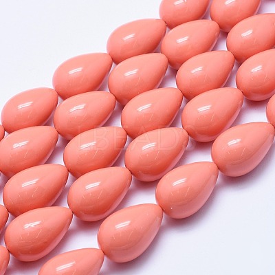 Electroplate Shell Pearl Beads Strands BSHE-G006-05A-1