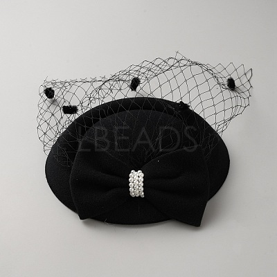 Women's Fascinators Cloth Hat for Party Decoration AJEW-WH0650-74-1