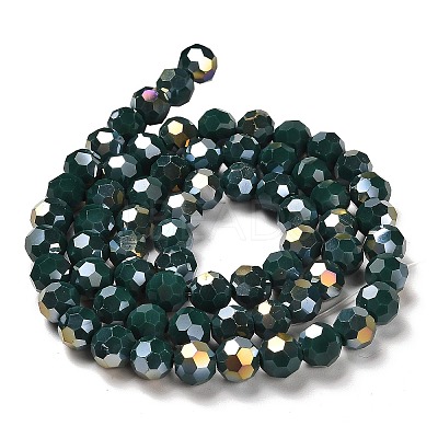 Electroplate Opaque Glass Beads Strands LS-EGLA-A035-P6mm-A23-1