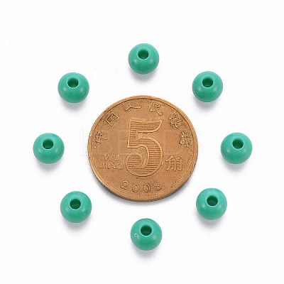 Opaque Acrylic Beads X-MACR-S370-C6mm-S036-1