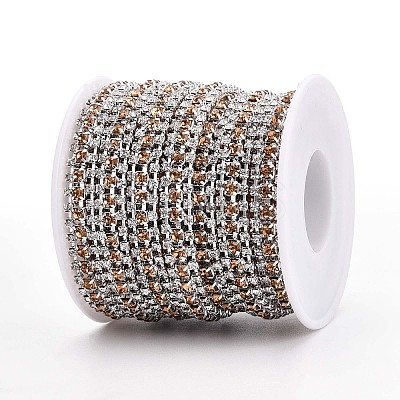 Iron Rhinestone Cup Chains CH-T006-04S-09-1