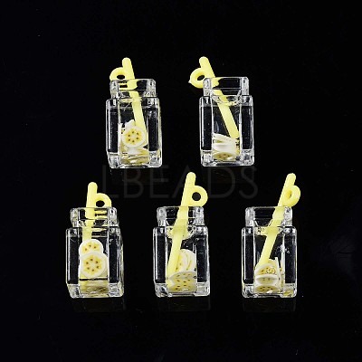 Imitation Drink Resin Pendants LS-CRES-S359-32P-1