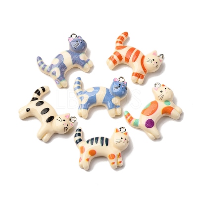 Opaque Resin Pendants X-RESI-B034-01-1