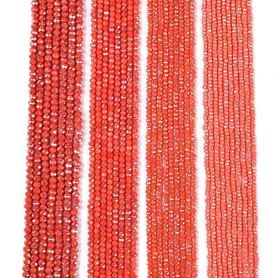 Electroplate Glass Beads Strands LS-EGLA-A044-P3mm-B21-1