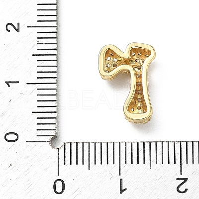 Brass Micro Pave Cubic Zirconia Pendants KK-A300-02G-R-1