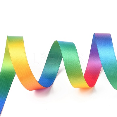 Rainbow Gradient Polyester Ribbon OCOR-G008-01D-1