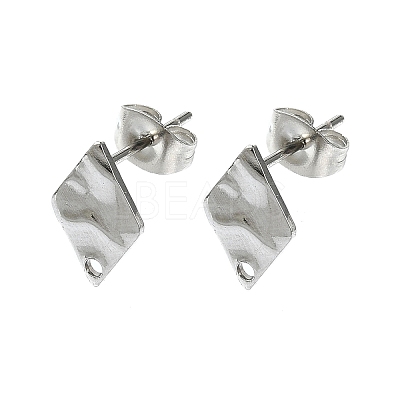 Non-Tarnish 304 Stainless Steel Stud Earring Findings STAS-L024-003P-05-1