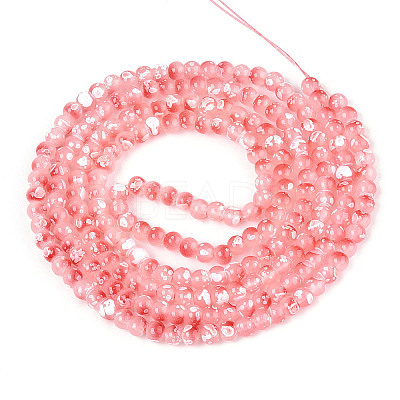 Baking Paint Glass Beads Strands DGLA-N015-4mm-03-1