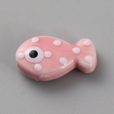 Handmade Porcelain Beads PORC-WH20001-02D-1