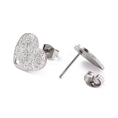 Non-Tarnish 304 Stainless Steel Stud Earring Findings LS-STAS-I183-02B-P-1