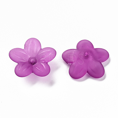 Frosted Acrylic Bead Caps MACR-S371-08A-743-1