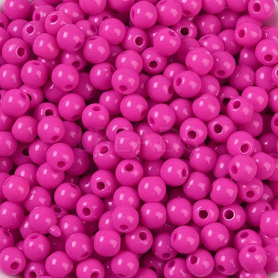 Opaque Acrylic Beads SACR-A007-01C-27-1