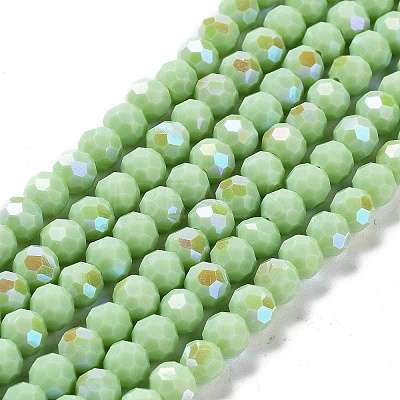 Opaque Glass Beads Strands EGLA-A035-P6mm-L20-1