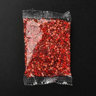 Opaque & Transparent Inside Colours Glass Seed Beads SEED-YW0002-17B-1