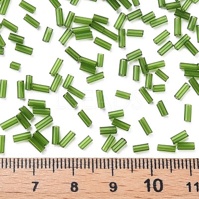 Transparent Glass Bugle Beads SEED-N005-001-C05-1