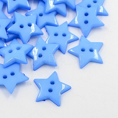 Acrylic Sewing Buttons BUTT-E070-B-M-1