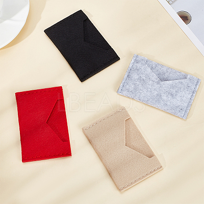4Pcs 4 Colors Wool Felt Envelope Purse Insert Organizer FIND-WR0006-71A-1