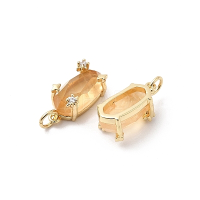 Faceted Natural Citrine Pendants KK-Z137-14G-02-1