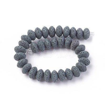 Natural Lava Rock Beads Strands G-F671-01B-19-1