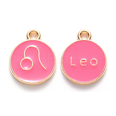 Alloy Enamel Pendants ENAM-S124-01A-03G-1