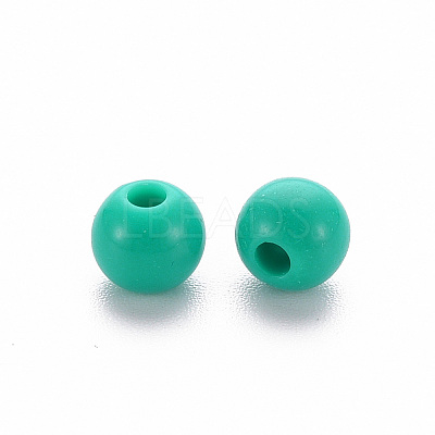 Opaque Acrylic Beads X-MACR-S370-C6mm-S036-1