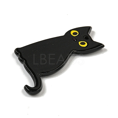 Halloween Black Cat Acrylic Pendants X-MACR-U005-01A-1