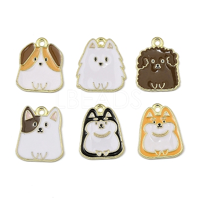 Alloy Enamel Pendants FIND-I064-04G-02-1