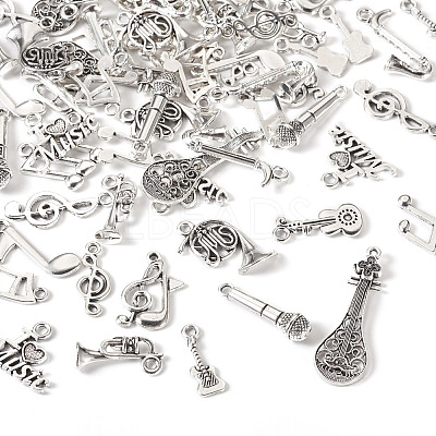 68Pcs 17 Styles Tibetan Style Alloy Pendants FIND-TA0006-19-1
