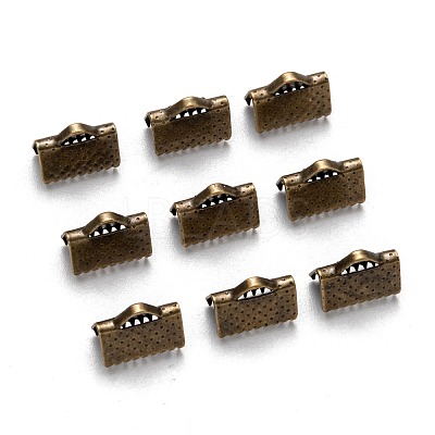 Iron Ribbon Crimp Ends X-E143Y-AB-1