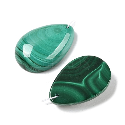Natural Malachite Pendants G-K352-02-1