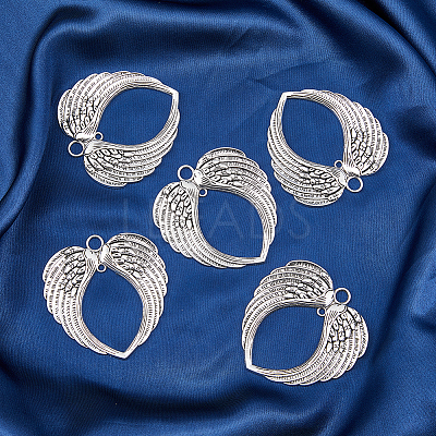 10Pcs Tibetan Style Alloy Big Pendants FIND-FH0005-51-1
