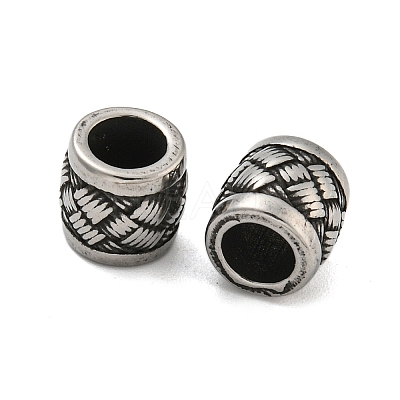 Column 304 Stainless Steel European Beads STAS-E214-10AS-07-1