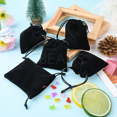 Rectangle Velvet Jewelry Bags X-TP-A001-9x10.5cm-2-1