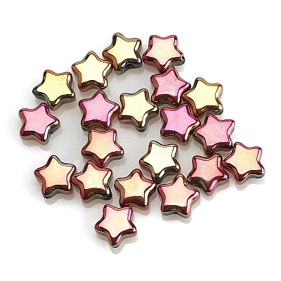 Electroplate Transparent Glass Beads LS-GLAA-WH0033-128B-01-1
