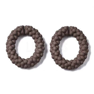 Spray Painted CCB Plastic Linking Rings CCB-Q091-011C-1