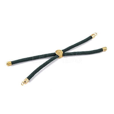 Nylon Cords Bracelet Makings Fit for Connector Charms AJEW-P116-01G-22-1