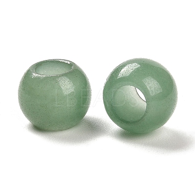 Natural Green Aventurine European Beads G-R488-01N-1