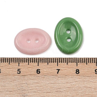 2-Hole Porcelain Buttons PORC-R010-05A-1