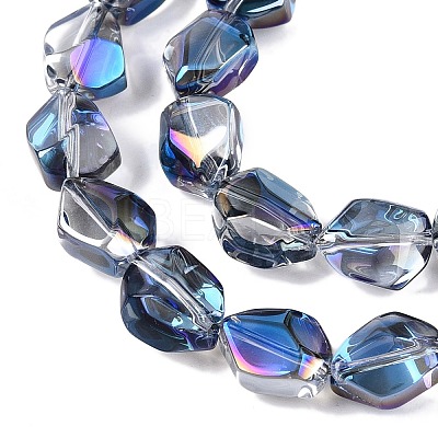 Electroplate Glass Beads Strands EGLA-T021-10G-1