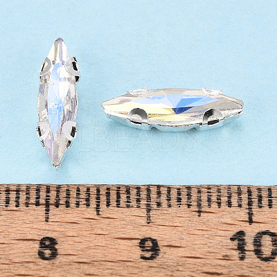 Sew on Rhinestone Montee Beads KK-T071-02C-1