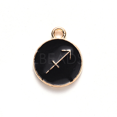 Alloy Enamel Pendants LS-ENAM-S124-01B-08F-1
