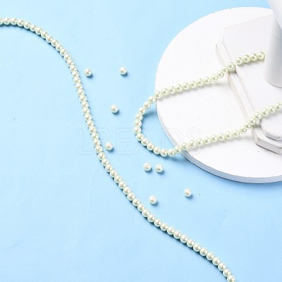Eco-Friendly Dyed Glass Pearl Round Beads Strands HY-A002-6mm-RB005-1