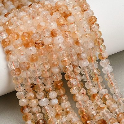Heated Natural Citrine Beads Strands GG-CBA41EF-A01-6x4mm-1