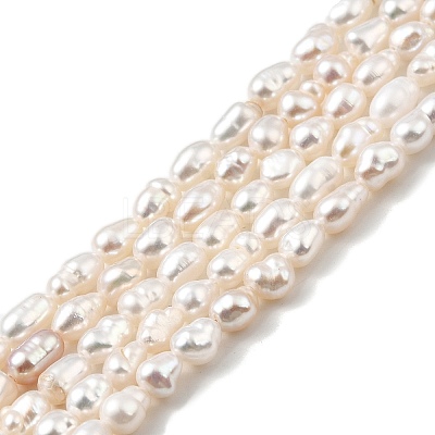 Natural Cultured Freshwater Pearl Beads Strands PEAR-I007-01O-01D-1