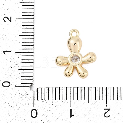 Brass Micro Pave Cubic Zirconia Pendants LS-ZIRC-P122-03A-G-1