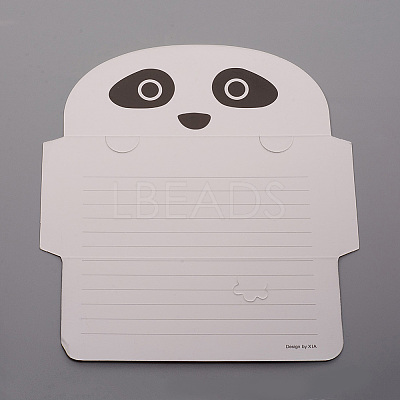 Animal Cartoon Paper Greeting Cards DIY-WH0161-09H-1