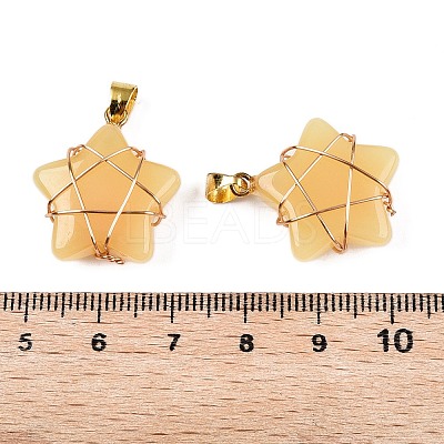 Lampwork Pendants GLAA-T023-06E-1